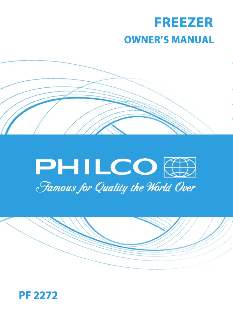 Page n°1 - Manuel utilisateur Philco PF 2272