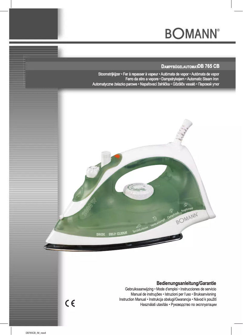 Page 1 de la notice Manuel utilisateur Bomann DB 765 CB