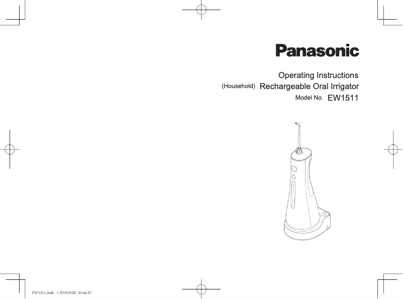 Page 1 de la notice Manuel utilisateur Panasonic EW1511
