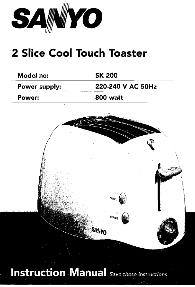 Image de la première page du manuel de l'appareil SK-200