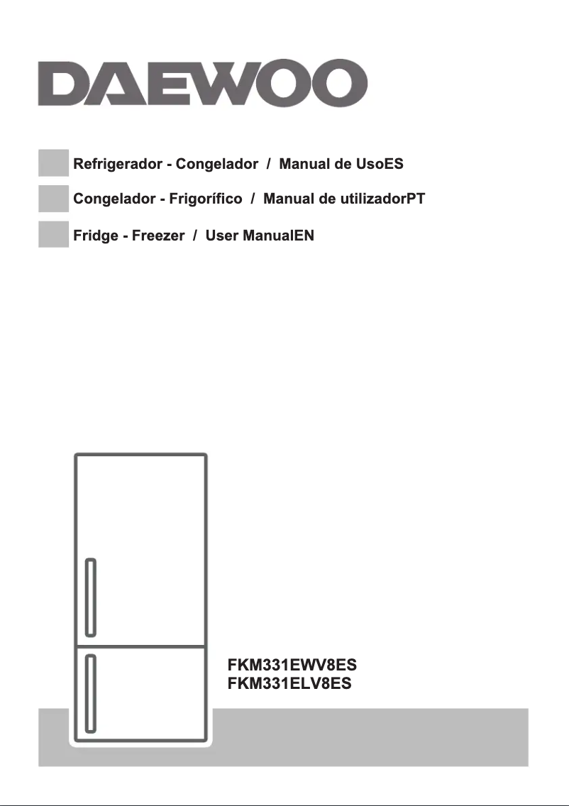 Page 1 de la notice Manuel utilisateur Daewoo FKM331ELV8ES