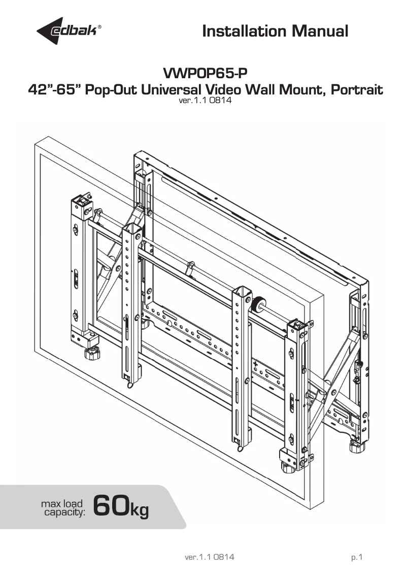Página 1 del manual Manual de usuario Edbak VWPOP65-P