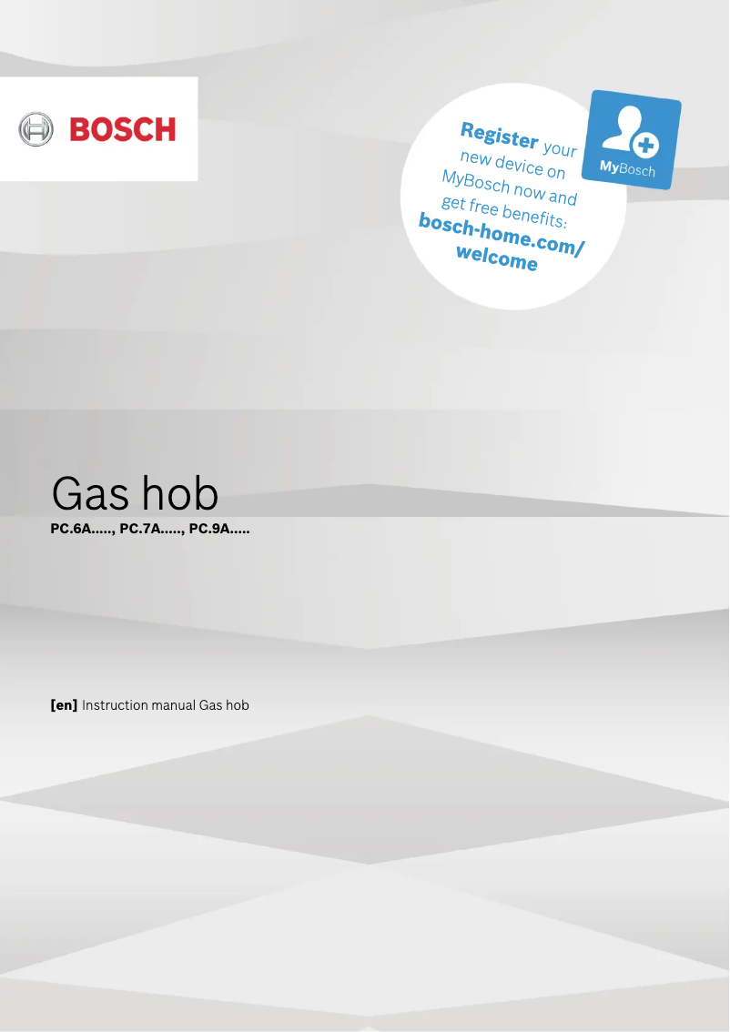 Page 1 de la notice Manuel utilisateur Bosch PCQ7A5B90Z