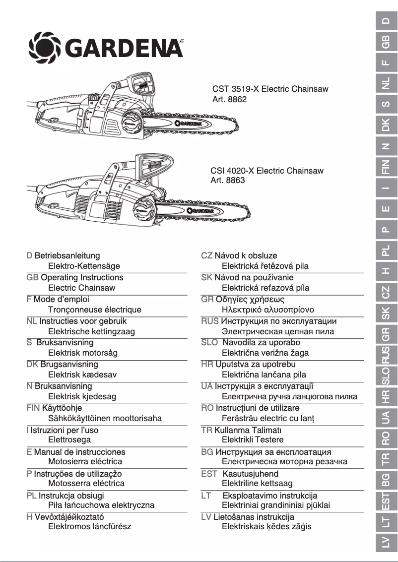 Image de la première page du manuel de l'appareil CST 3519-X