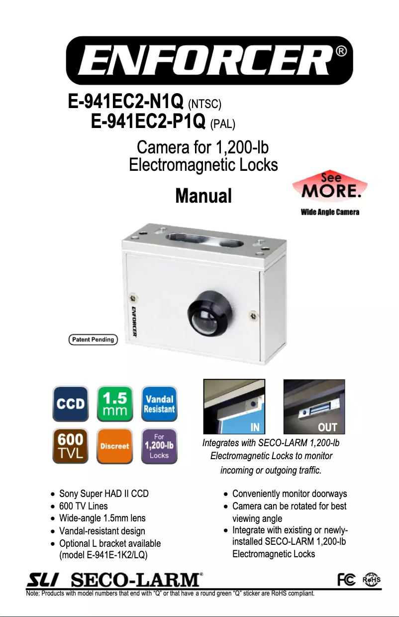 Image de la première page du manuel de l'appareil E-941EC2-N1Q