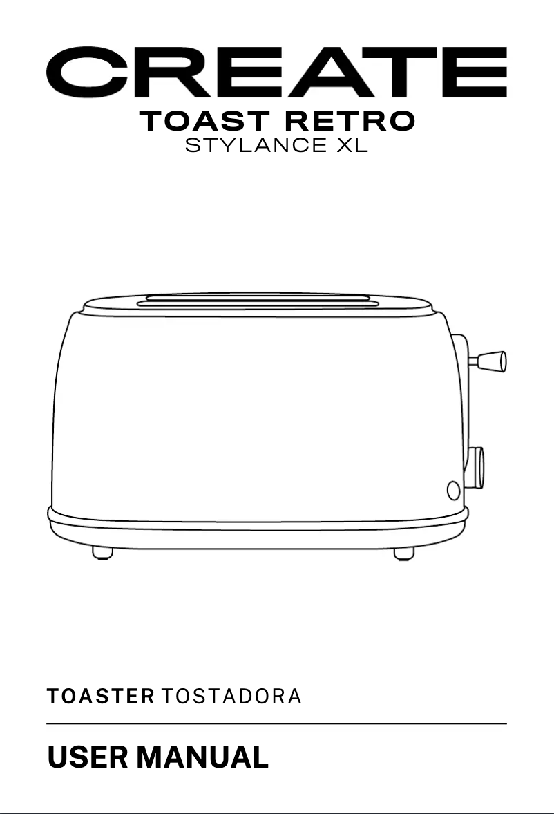 Page 1 de la notice Manuel utilisateur Create Toast Retro