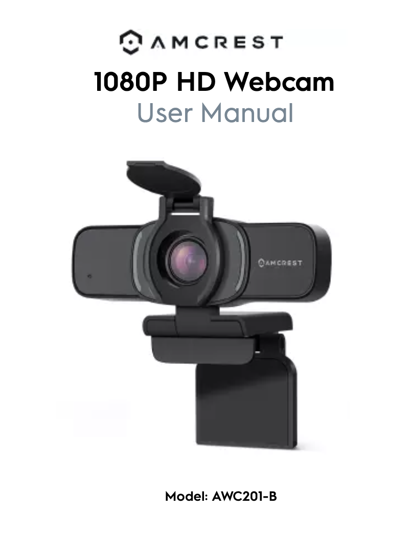 Page n°1 - Manuel utilisateur Amcrest AWC201-B