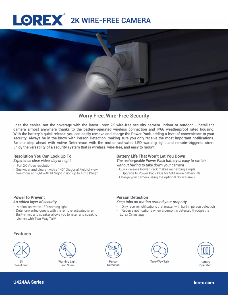 Image de la première page du manuel de l'appareil U424AAG-E