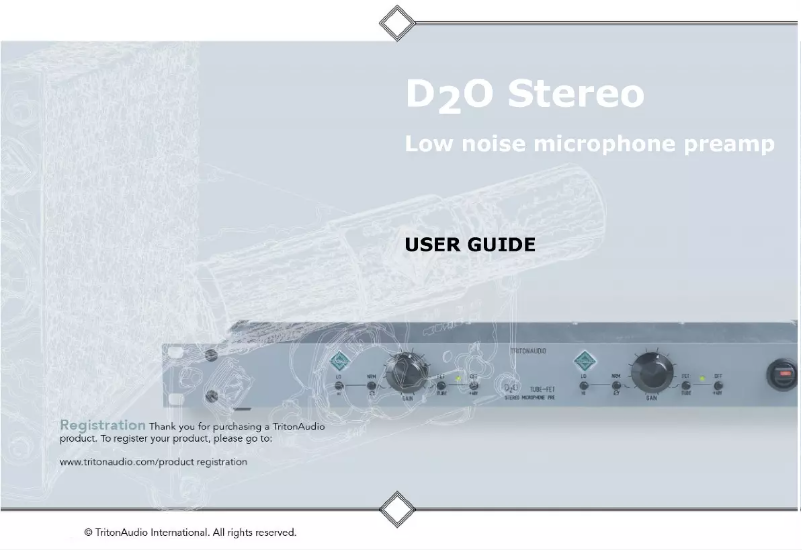 Page n°1 - Manuel utilisateur Triton D2O Stereo