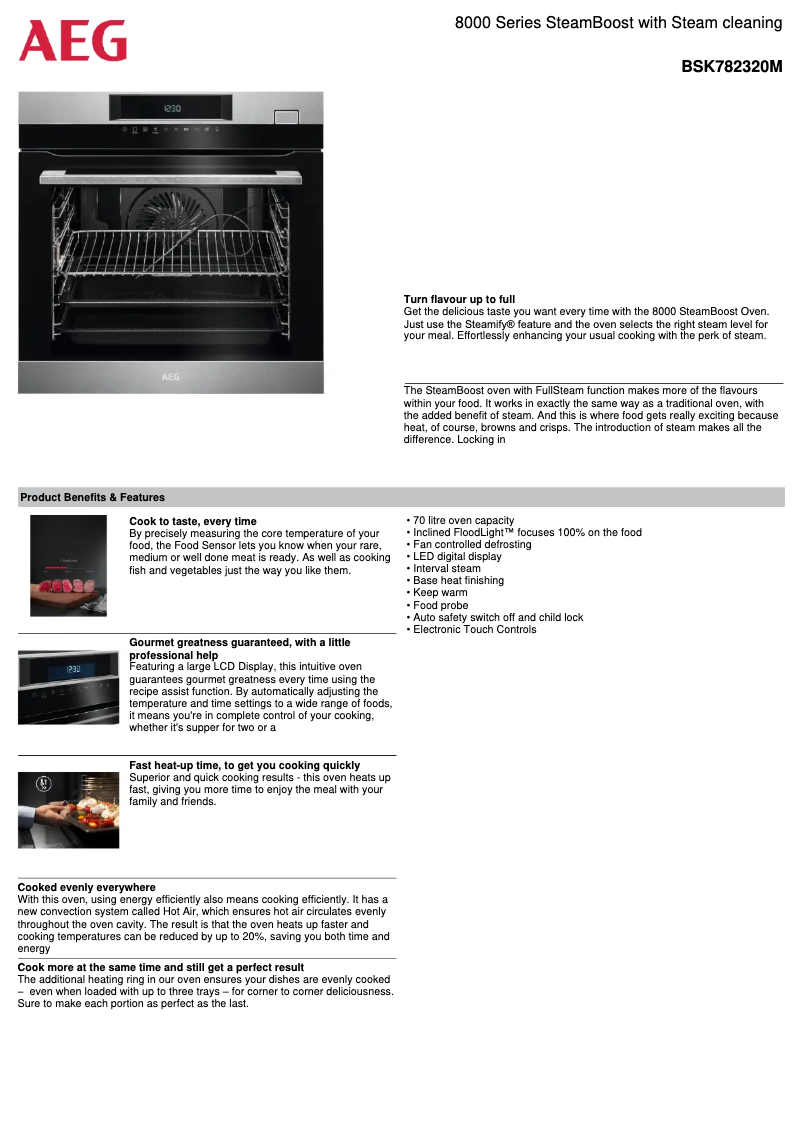 Page n°1 - Fiche technique AEG BSK782320M