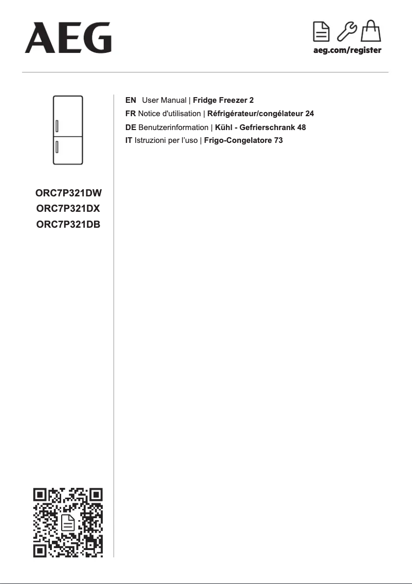 Página 1 del manual Manual de usuario AEG ORC7P321DX