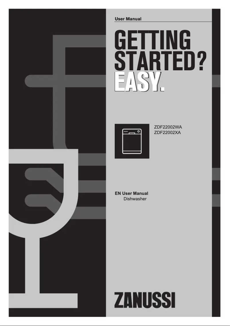 Page n°1 - Manuel utilisateur Zanussi ZDF22002XA