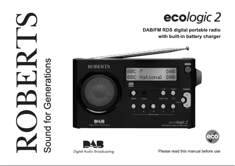 Image de la première page du manuel de l'appareil Ecologic 2