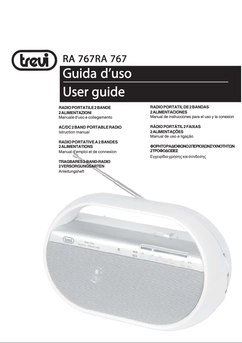 Page 1 de la notice Manuel utilisateur Trevi RA 767