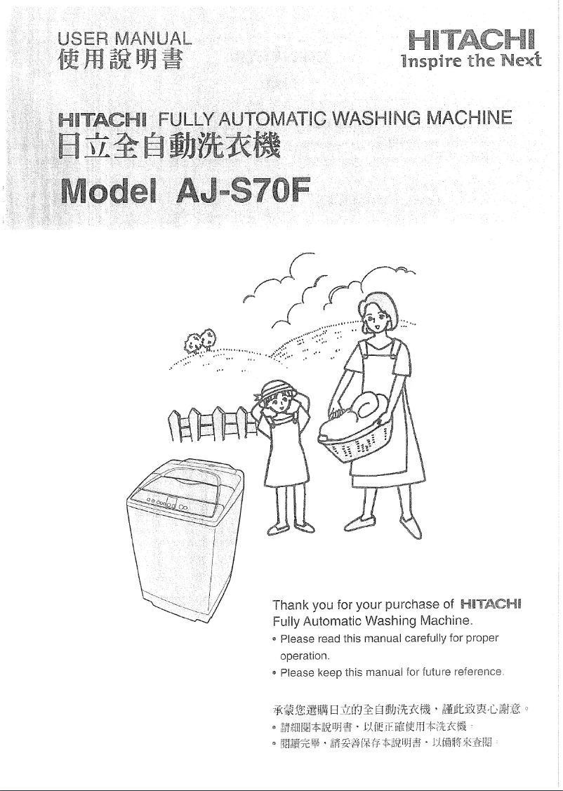 Página 1 del manual Manual de usuario Hitachi AJ-S70F