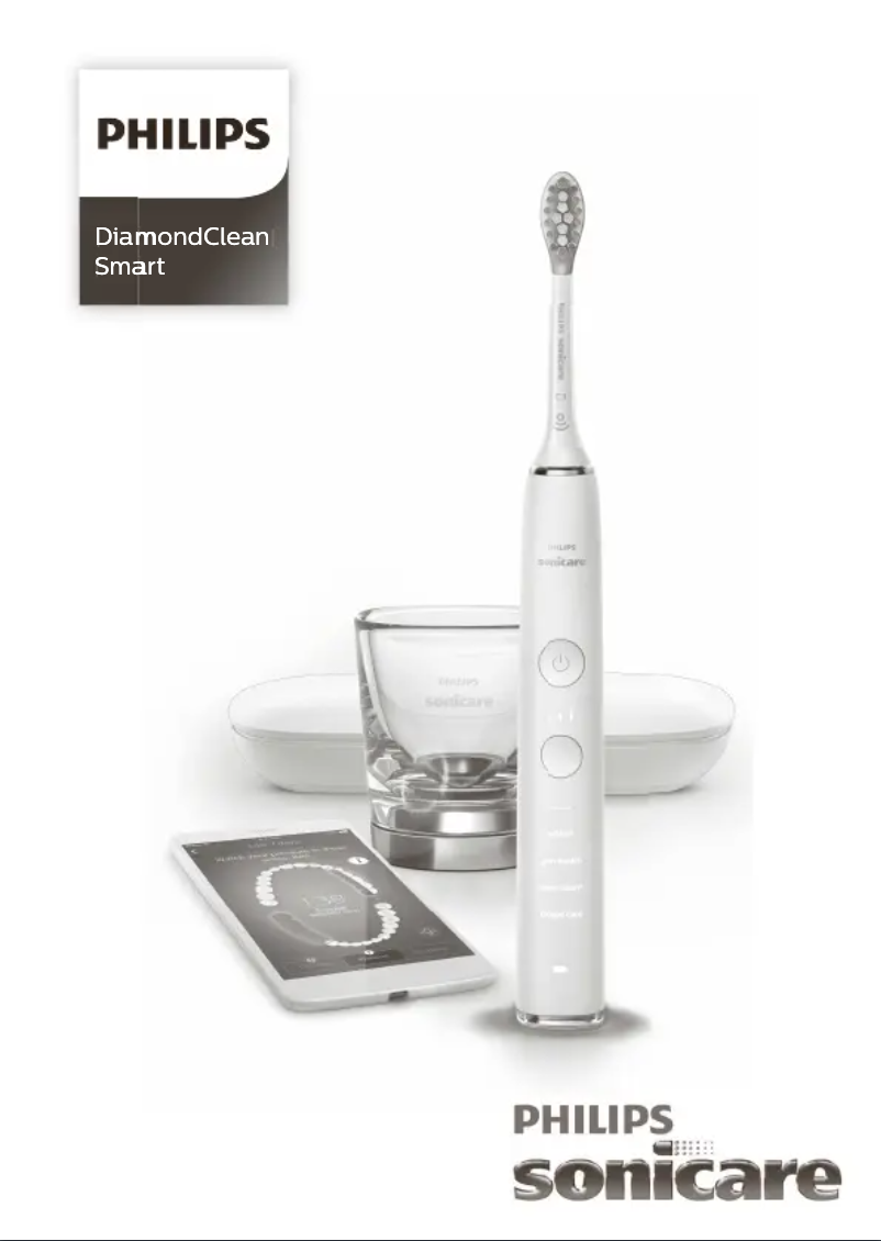 Page 1 de la notice Manuel utilisateur Philips Sonicare DiamondClean HX9926