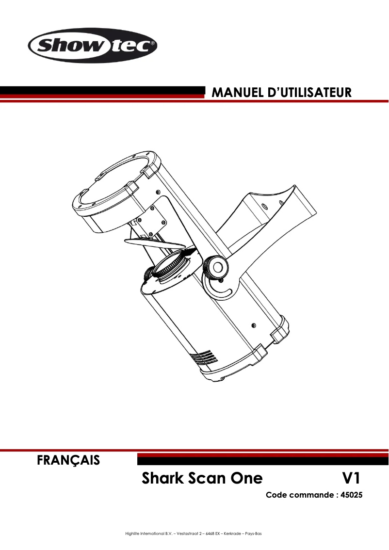 Page n°1 - Manuel utilisateur Showtec Shark Scan One