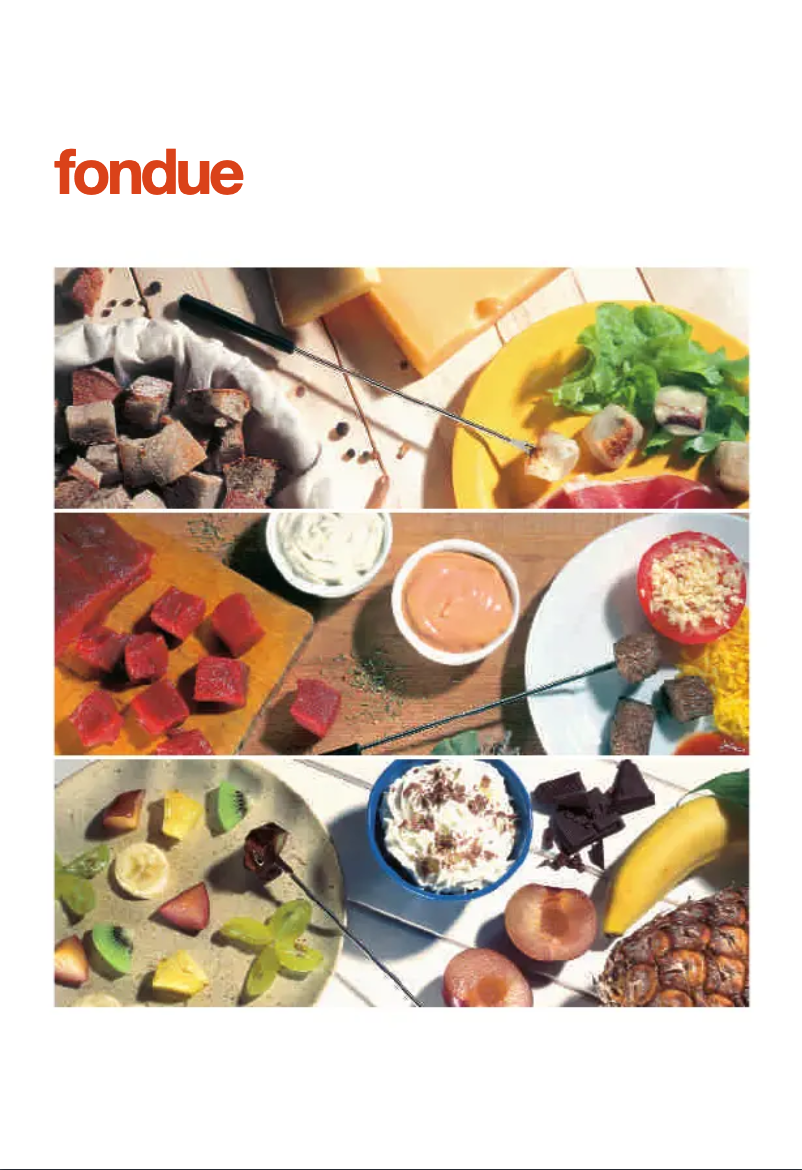 Page n°1 - Manuel utilisateur Tefal Fondue EF3000
