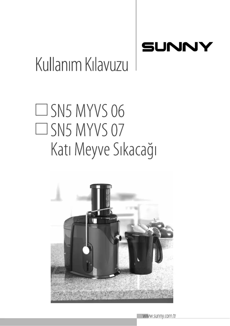 Image de la première page du manuel de l'appareil SN5 MYVS 07