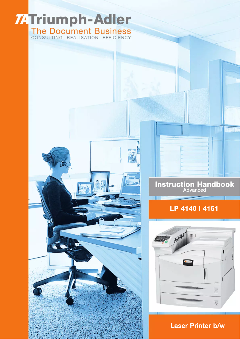Page 1 de la notice Manuel utilisateur Triumph-Adler LP 4140