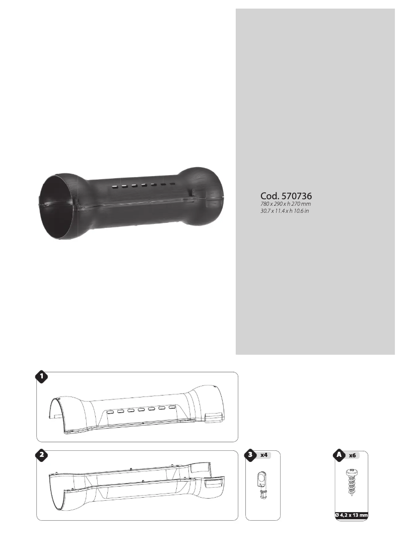 Page 1 de la notice Manuel utilisateur Ferplast Metrò Tunnel