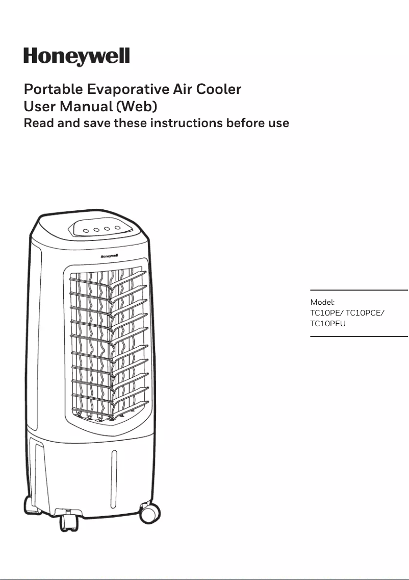 Image de la première page du manuel de l'appareil TC10PE