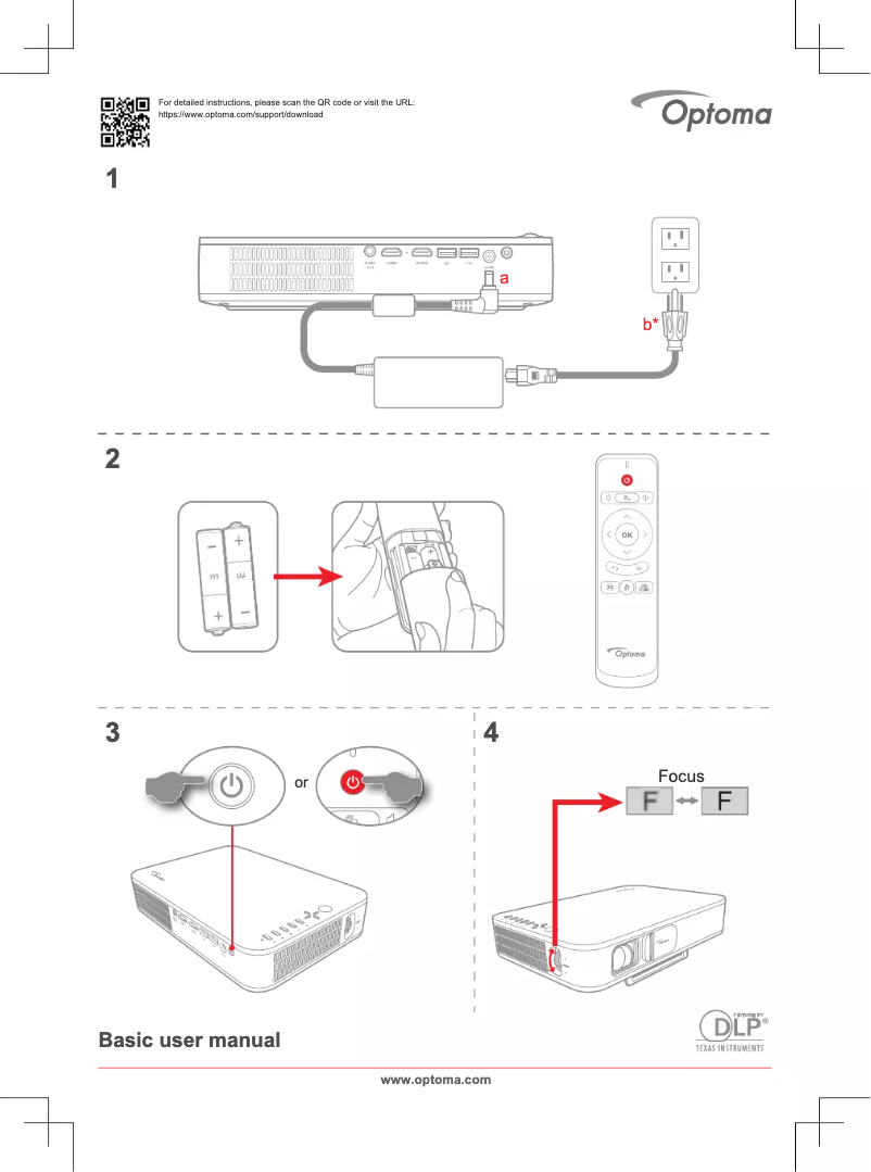 Page n°1 - Manuel utilisateur Optoma LH150