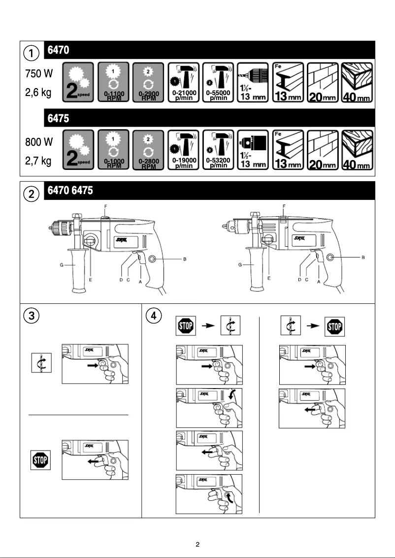 Página 1 del manual Manual de usuario Skil 6470