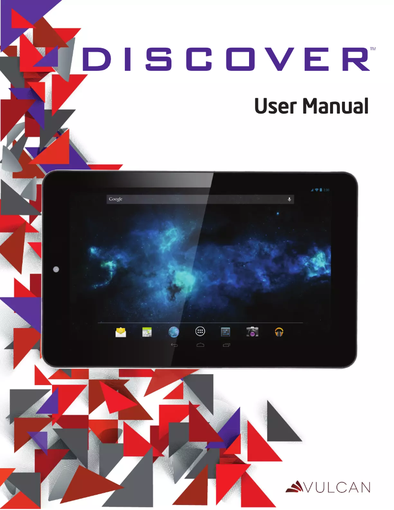 Page 1 de la notice Manuel utilisateur Vulcan Discover