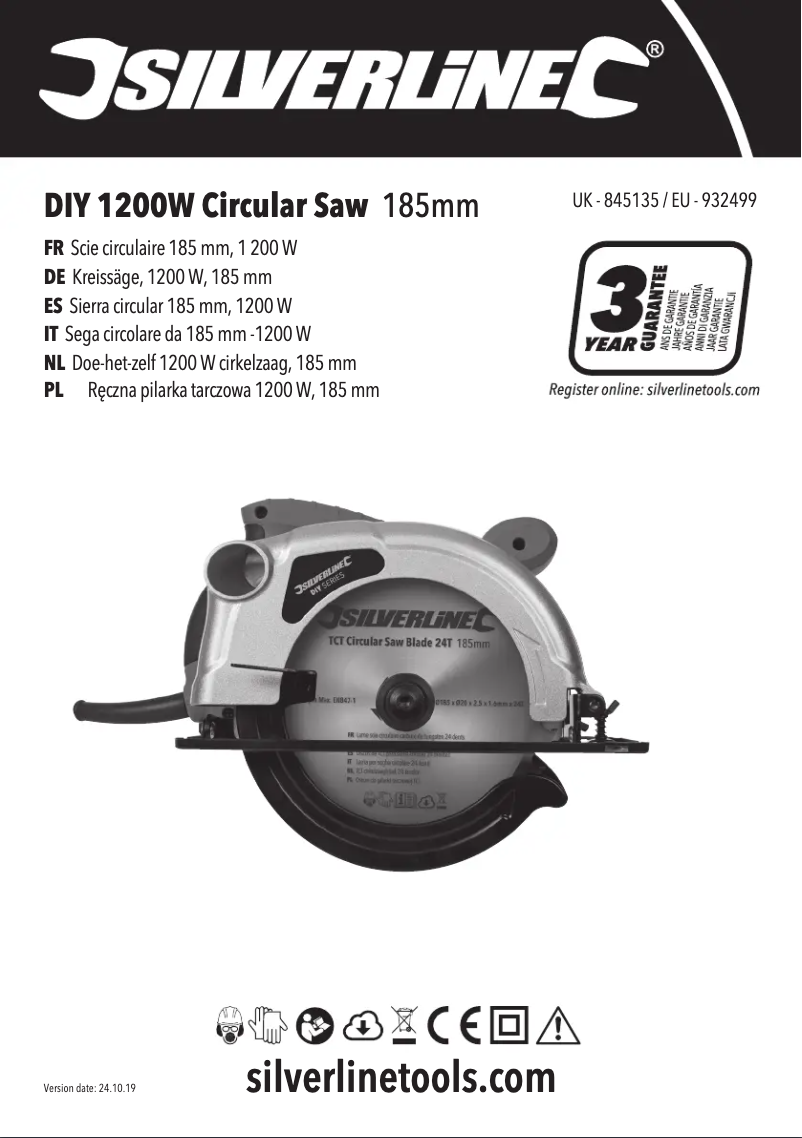 Page n°1 - Manuel utilisateur Silverline 845135