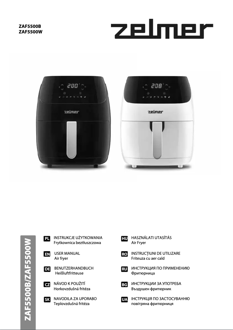 Page 1 de la notice Manuel utilisateur Zelmer ZAF5500