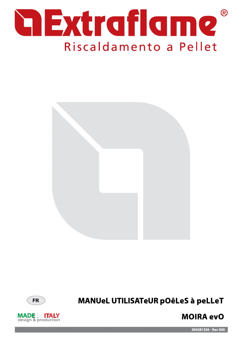 Image de la première page du manuel de l'appareil Moira Evo