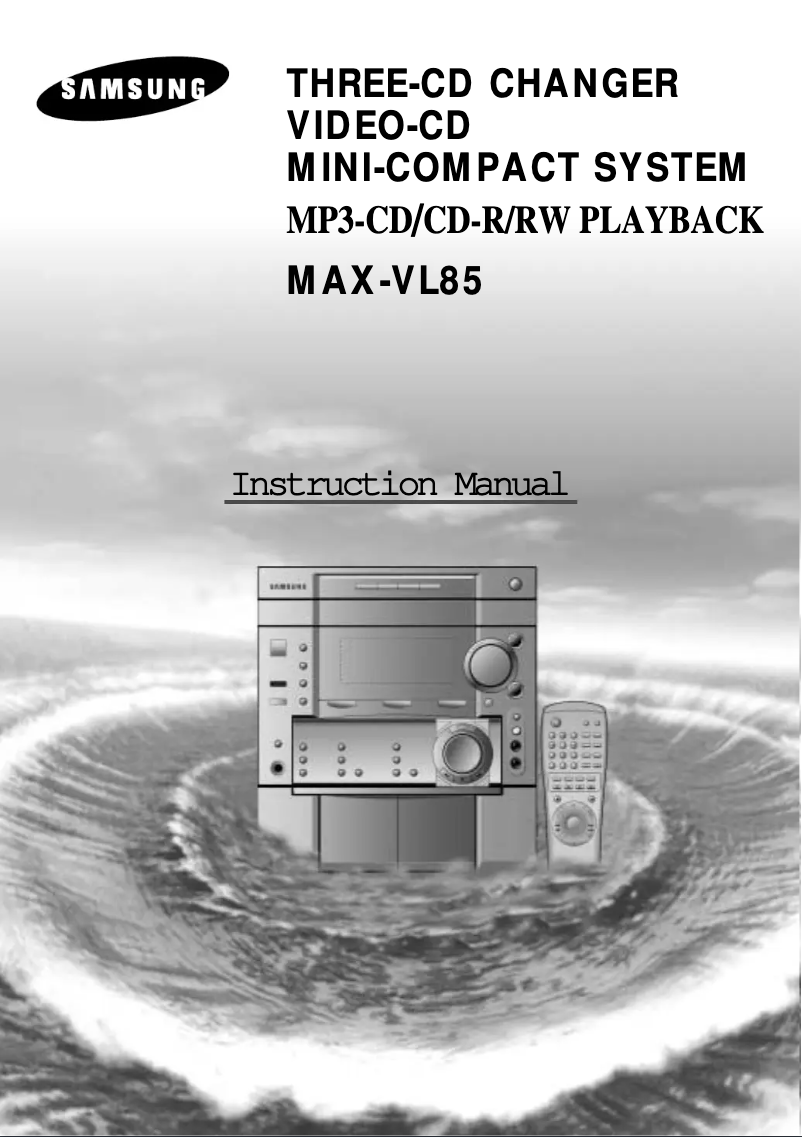 Page n°1 - Manuel utilisateur Samsung MAX-VL85