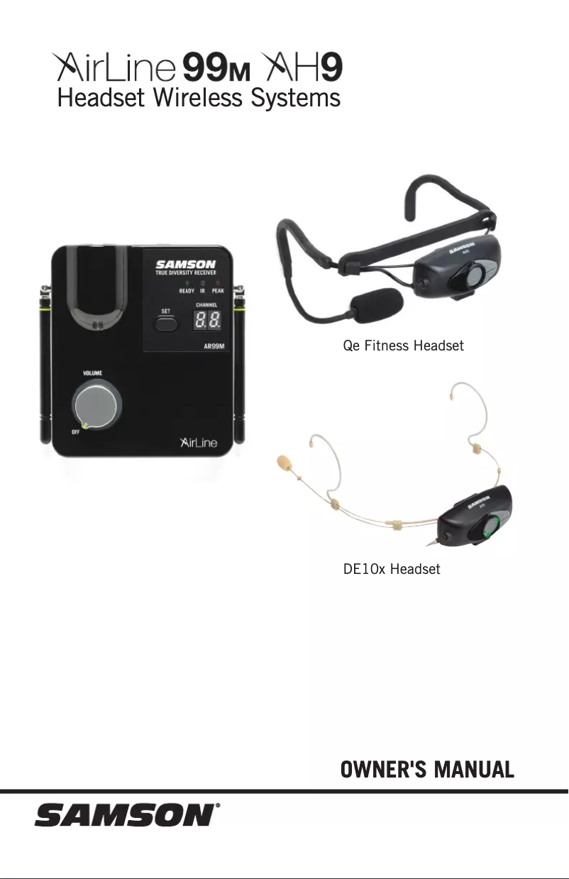 Page 1 de la notice Manuel utilisateur Samson AirLine 99