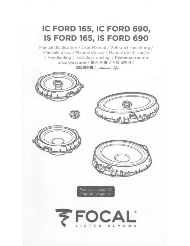 Página 1 del manual Manual de instrucciones Focal IS FORD 690