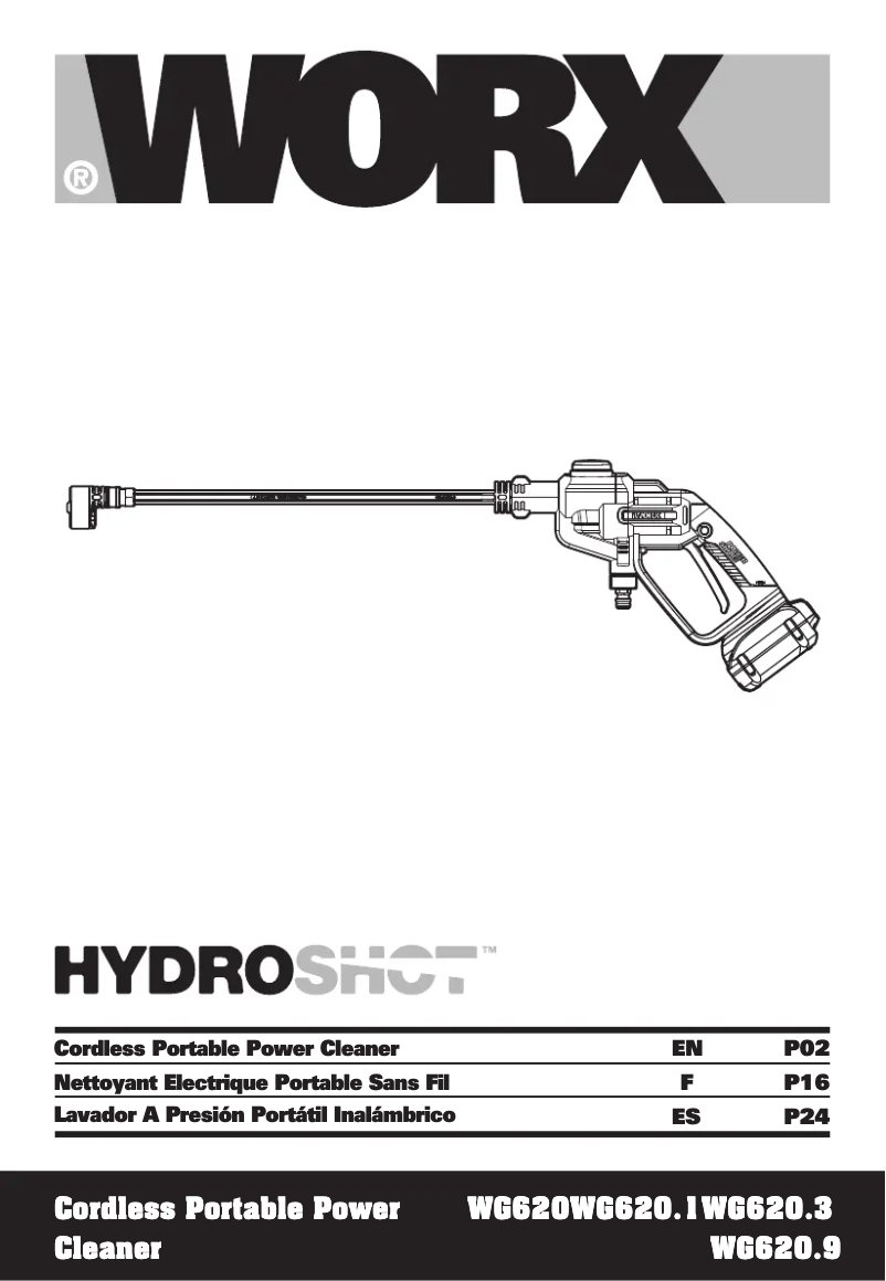 Page n°1 - Manuel utilisateur Worx WG620