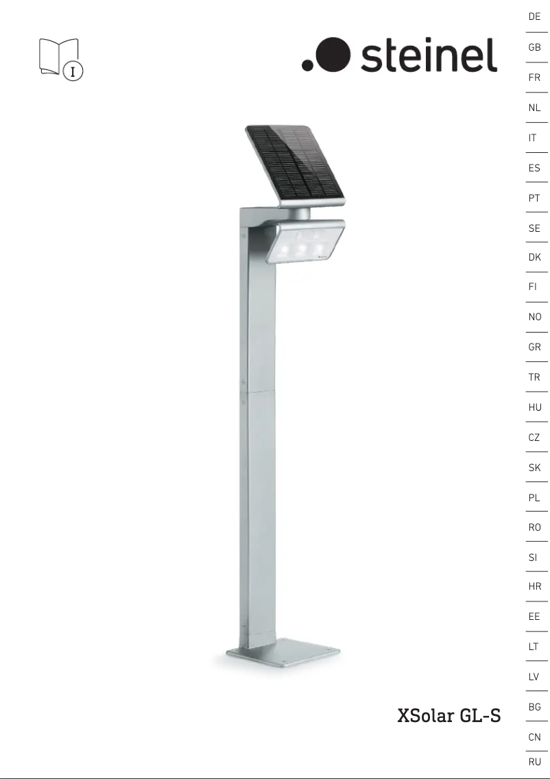 Page 1 de la notice Manuel utilisateur Steinel XSolar GL-S