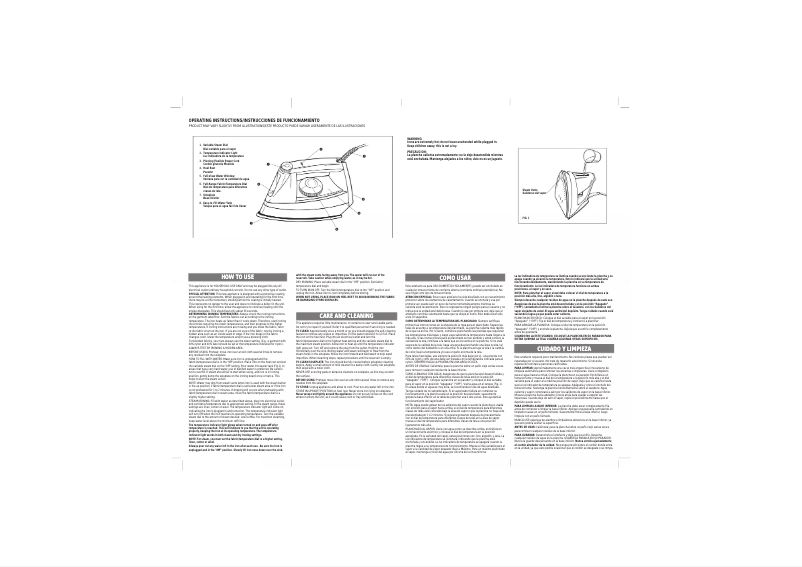 Page 1 de la notice Manuel utilisateur Windmere FI933