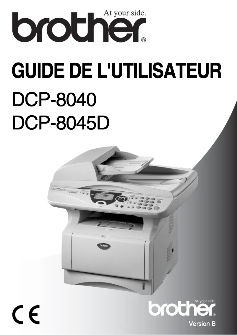Page n°1 - Manuel utilisateur Brother DCP-8045D