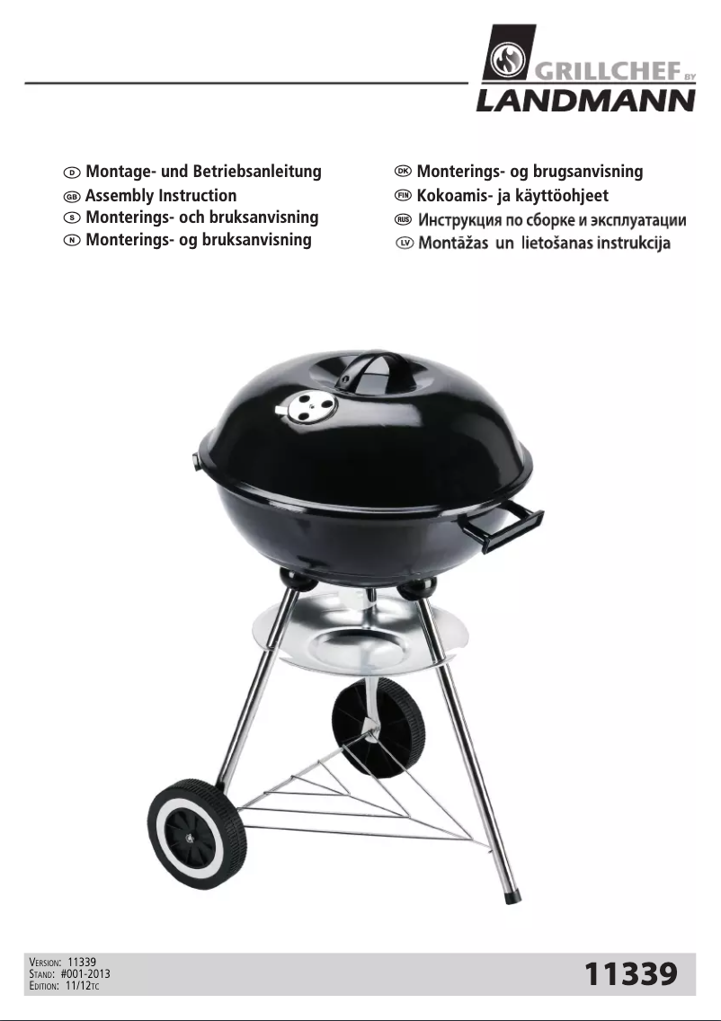 Page 1 de la notice Manuel utilisateur Landmann 11339