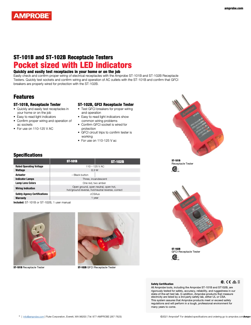 Image de la première page du manuel de l'appareil ST-101B