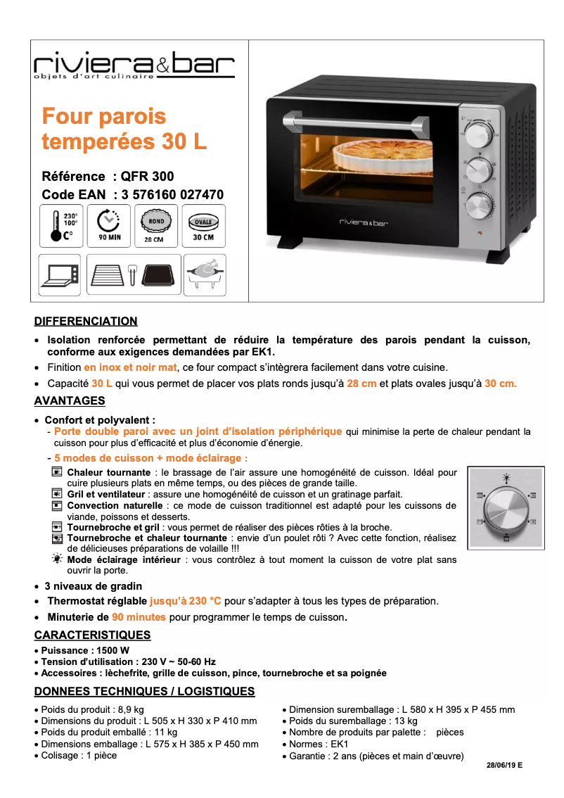 Image de la première page du manuel de l'appareil QFR300