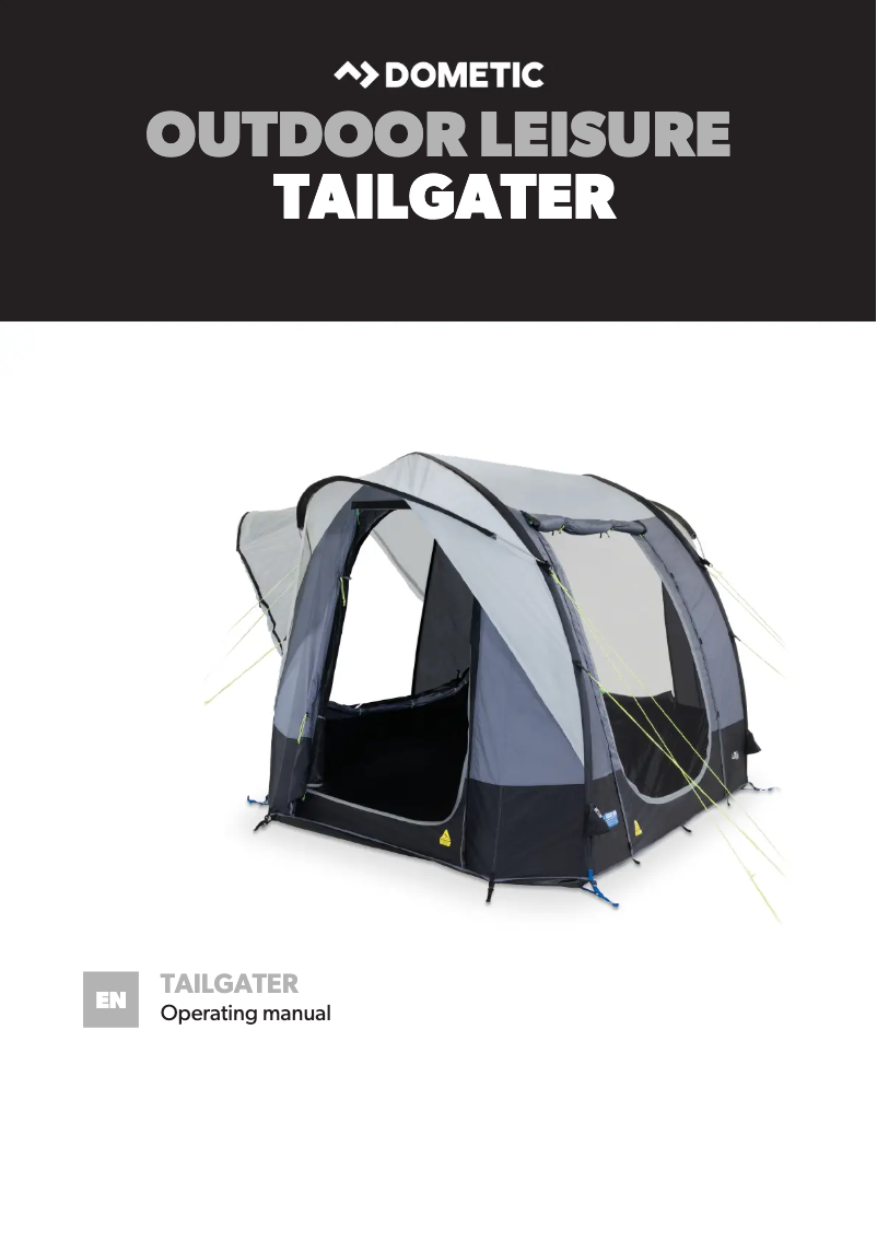 Página 1 del manual Manual de usuario Dometic Tailgater AIR