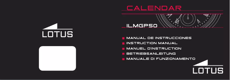 Page n°1 - Manuel utilisateur Lotus 18430