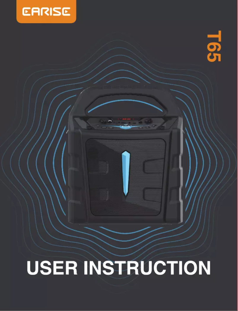 Page 1 de la notice Manuel utilisateur EARISE T65