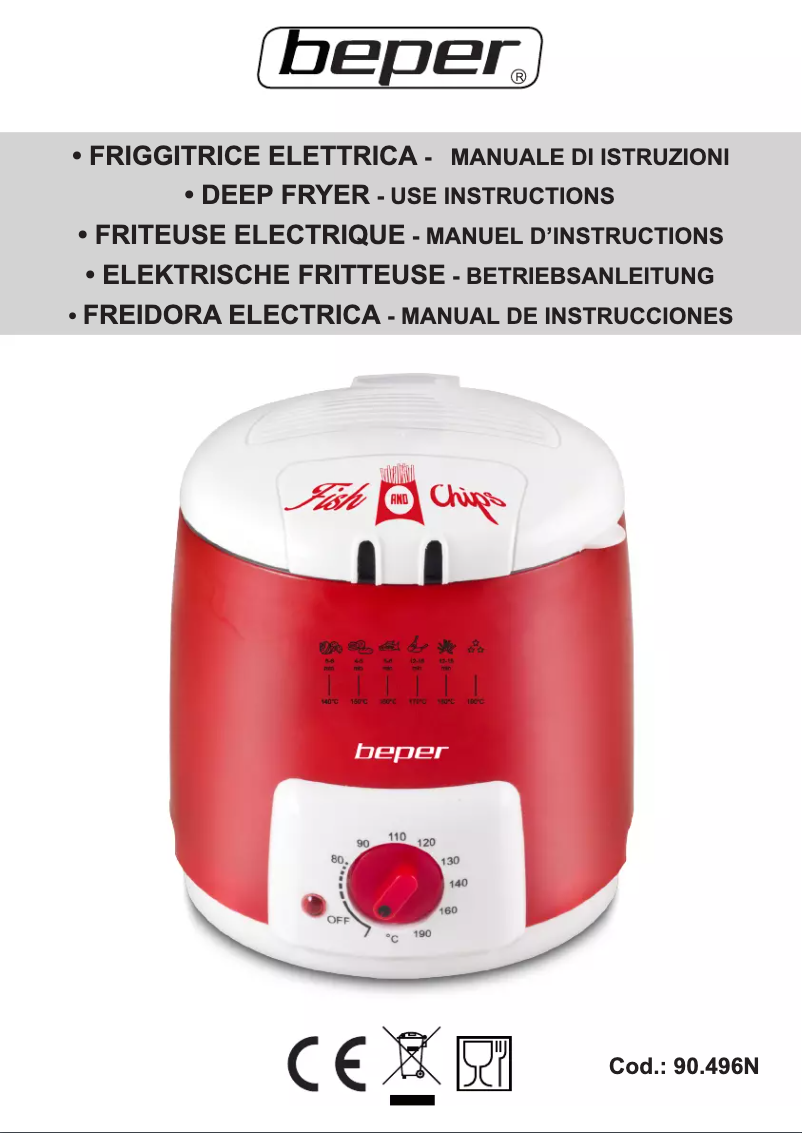 Page 1 de la notice Manuel utilisateur Beper 90.496N