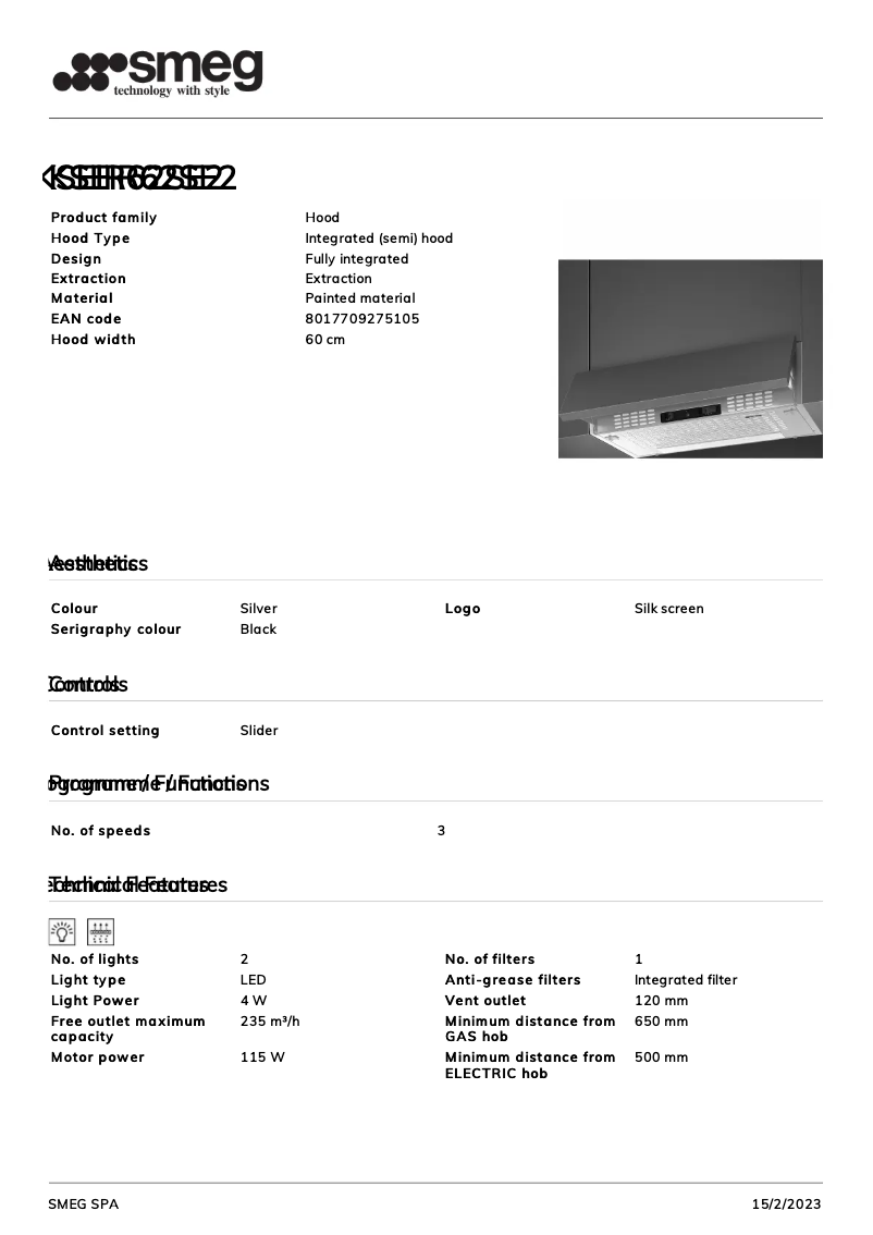 Image de la première page du manuel de l'appareil KSEIR62SE2