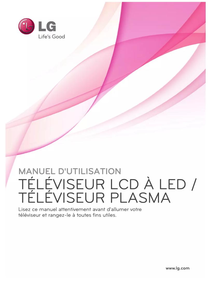 Page n°1 - Manuel utilisateur LG 55LW9800
