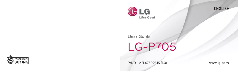 Page n°1 - Manuel utilisateur LG Optimus Select