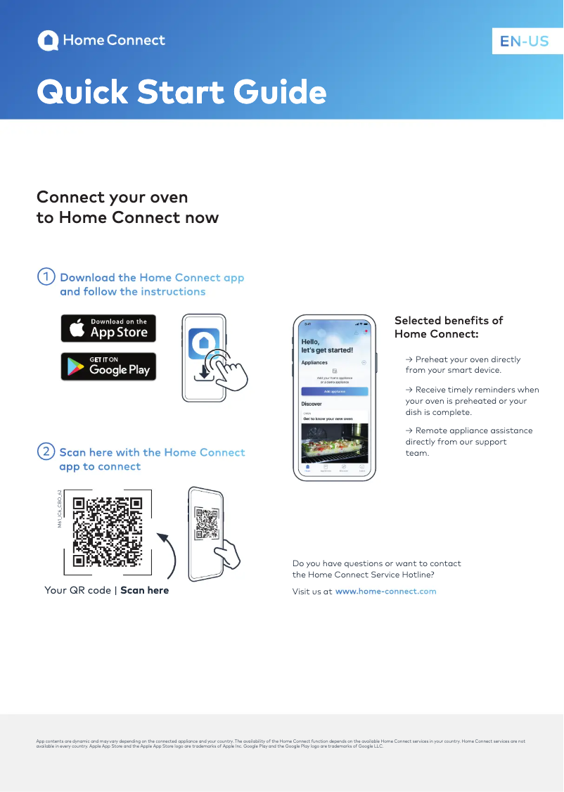 Page 1 de la notice Guide de démarrage rapide Bosch HBE5453UC
